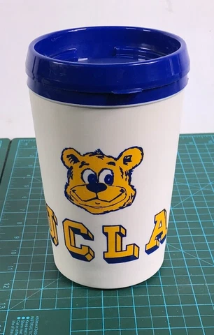 Vintage Aladdin  7-11 NFL UCLA Bruins California 20 oz Insulated Thermos Cup Mug Cover