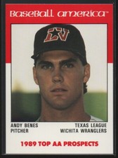 Andy Benes 1989 Baseball America AA Prospects #AA24  Wichita Wranglers  Padres