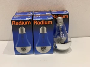 Radium 100w ES GLS Crown Silver Lightbulb, Traditional Lamp, 5 Pack, Branded. - Picture 1 of 2