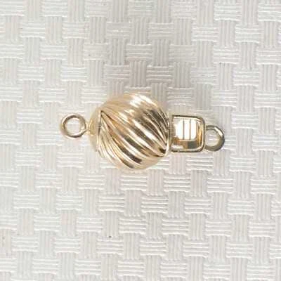14K Yellow Gold Corrugated Twist Bead Clasp (7mm) - Image 1 of 4