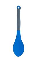 Colourworks Blue Cooking Spoon Silicone Serving Mixing Measuring Heatproof 29cm