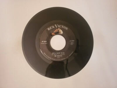 Jim Reeves - He'll Have to Go / In a Mansion Stands My Love (Vinyl Record) - Image 1 of 2