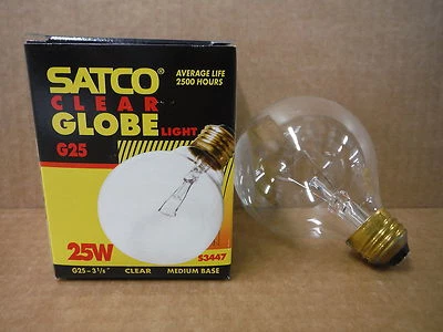 Satco Clear Globe 25W S3447 - Image 1 of 2