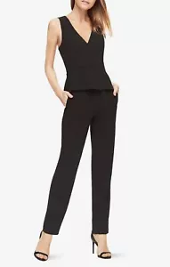 NUOVA TUTA BCBGMAXAZRIA NERA CERYS PEPLUM YWI9D626/L607A TAGLIA 0 - Foto 1 di 2