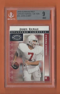 2000 DONRUSS PREFERRED JOHN ELWAY #40 BGS 9 MINT DENVER BRONCOS - Picture 1 of 2