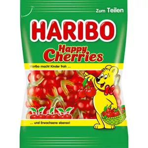 Haribo Happy Cherries Fruchtgummi Kirschen mit Kirschgeschmack 175g - Picture 1 of 1