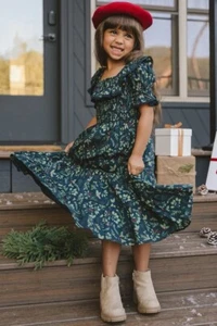 NEW with tags, Toddler Girl’s GRACIE Dress in Holly Print, 2T, Ivy City Co - Picture 1 of 11