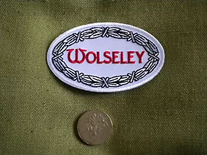 75mm WOLSELEY LOGO MOTORING EMBROIDERED PATCH - Foto 1 di 1