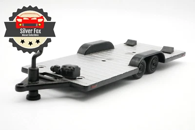 4 WHEELER TRAILER METAL CHOCK BLOCK GRAY 1/64 SCALE DIECAST DORAMA COLLECTOR CAR - Image 1 of 4