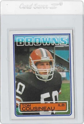 1983 Topps Card #246 Tom Cousineau Browns - Image 1 of 2