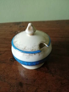 Japanese Meito Porcelain Condiment Pot. Hand Painted. Vintage. - Picture 1 of 10