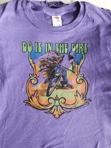 Vintage 1974 Motocross Motorcycle Dirt Bike Fo it in the dirt  T Shirt - Picture 1 of 1