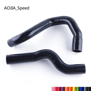 Black For FORD F100 F150 F250 F350 / PICKUPS 1968-1979 Silicone Radiator Hoses - Picture 1 of 9