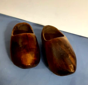 Real Wooden Clogs from Sweden HandMade 15cm Pair - Picture 1 of 5