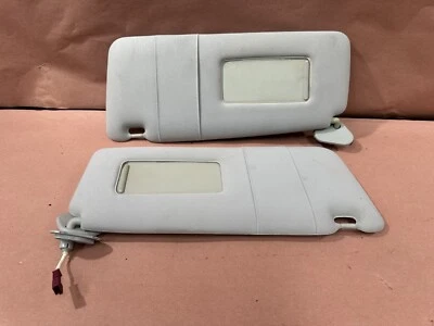 BMW E38 740IL 740I 750IL E39 528I 540I Sun Visors Grey Cloth Pair OEM 110K Miles - Image 1 of 4