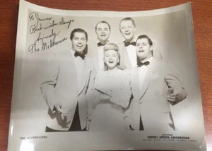 THE MODERNAIRES ORIGINAL VINTAGE PHOTO 8 X 10 INSCRIBED - Picture 1 of 7