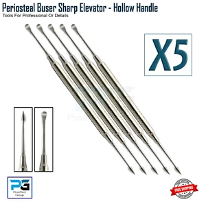 Implantat Micro Buser Elevator Chirurgische Periostaufzüge Oralchirurgie 5er Set - Bild 1 von 5