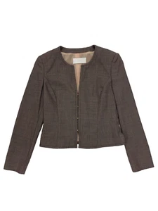 Blazer Boss Hugo Boss grigio ritagliato taglia UK 8 Designer - Foto 1 di 4