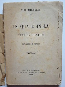 ANTIKES BUCH ORIGINAL BROSCHÜREN "HIER UND DA FÜR ITALIEN" 1889 - Bild 1 von 1