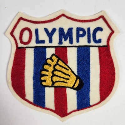 Antiguo parche olímpico de bádminton vintage años 40 o 50 parche olímpico ¡RARO! Foto 1 de 4
