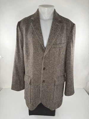 J. CREW - WOOL Herringbone Tweed 3 Button - 46 R Blazer Jacket - Image 1 of 4