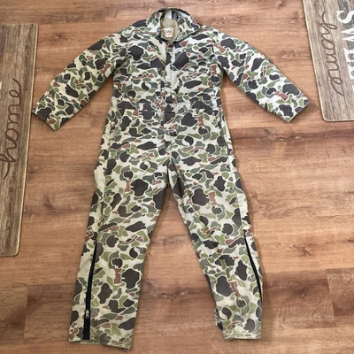 Vintage Walls Duck Camo Coveralls Mens Large Tall USA Made - Image 1 of 4
