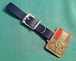 Vintage Brass Metal Watch FOB - ESCO Earth Moving Construction Equipment - Picture 1 of 4