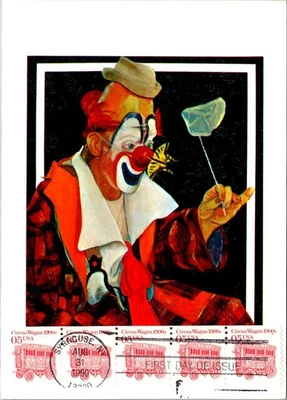 FDC 1990 SC #2452 Michalski Cachet - Syracuse, NY - Strip Of 5 - J18377 - Image 1 of 2