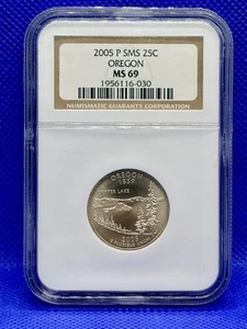 2005-p U.S. Quarter SMS Oregon NGC MS69 - Picture 1 of 2
