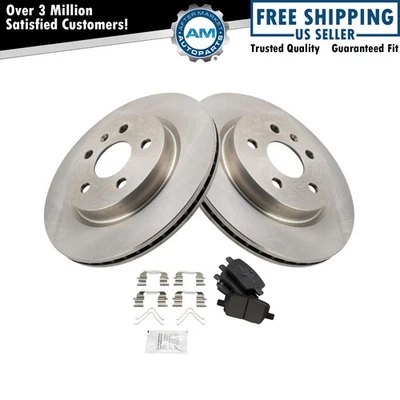 Kit de pastillas de freno trasero y rotor para Cadillac CT6 2016-2019 Chevrolet Camaro Foto 1 de 4