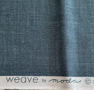 Weave by Moda Blue Green Cotton Fabric Made in Japan 1/2 Yard x 42 Inches Wide - Picture 1 of 5
