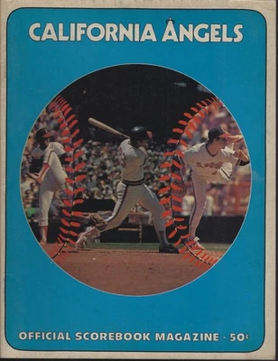 1978 Oakland A's @ California Angels Program/Scorecard Opening Day Tanana W #67 - Image 1 of 4