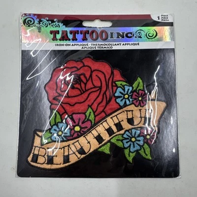 Apliques para planchar Tattoo Inc. - hermosas flores de rosa Foto 1 de 4