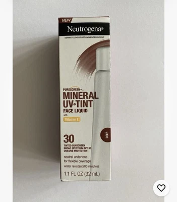 *BNIB* Neutrogena Purescreen+ Mineral UV Tint Face Liquid With Vitamin E SPF 30 - Image 1 of 4