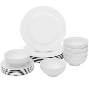 Juego de vajilla de cocina 18 piezas platos cuencos juego servicio para 6 uso diario - Imagen 1 de 12