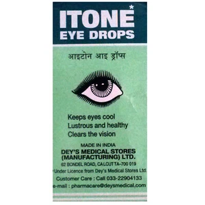 3 X Itone Eye Drops 10ml - Herbal With Keeps Eyes Cool Lustrous and Healthy~ - Picture 1 of 3