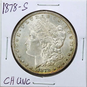 1878-S $1 Morgan Silver Dollar in Choice UNC Condition #09551 - Picture 1 of 2