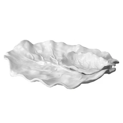 Plato para servir Beatriz Ball Vida con forma de hoja y plato más pequeño Foto 1 de 2