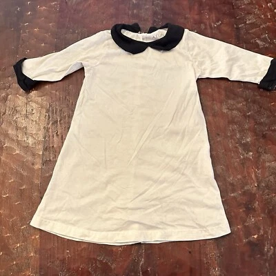 Vestido ATUN Niñas Marfil Negro Peter Pan Línea A 4-5 Años C13 Foto 1 de 4