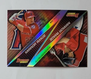 2015 Bowman's Best Mirror Image (Mike Trout & Andrew Benintendi #MI-19) - Picture 1 of 3