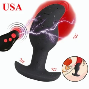Anal Butt Plug Electric Vibrator Prostate Massager Shock Sex Toys for Men Women - Picture 1 of 10