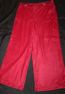 Nuevo pantalón de terciopelo rojo de lujo WORTHINGTON para dama talla XXL - Imagen 1 de 3