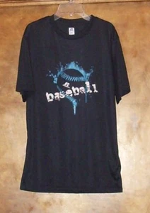 Russell Athletic SS Shirt Dri-Power Sz Youth XL(18-20) "Baseball" Black/Blue/WH - Picture 1 of 4