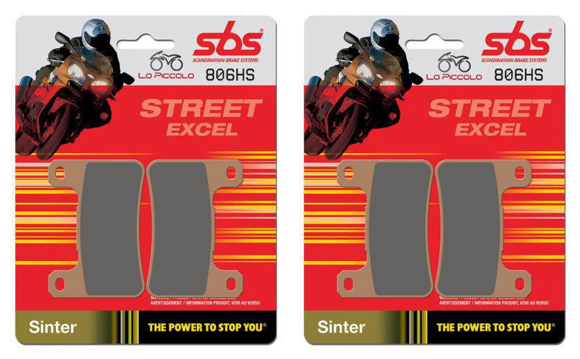 4 PASTIGLIE FRENO ANTERIORI SBS 806 HS SINTER KAWASAKI ZX10R 1000 Ninja 2010 Foto 1 de 1