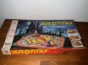 Vintage Superstition Board Game Milton Bradley 1977 W/ Factory Error - Picture 1 of 11