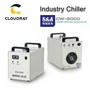 Raffreddamento refrigeratore d'acqua laser industriale CW3000 S&A per tubo laser 60W 80W 220V - Foto 1 di 6