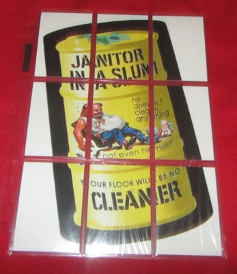LOST WACKY PACKAGES 1ST SERIES ALT PUZZLE SET JANITOR IN A SLUM - Image 1 of 2