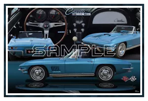 1967 Corvette Convertible Poster Print - Picture 1 of 1
