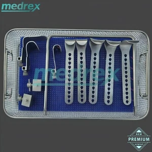 Charnley Initial Incision Standard Hip Surgery Retractor Set Arthroplasty System - Picture 1 of 5