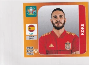 Pegatina Panini Euro EM 2020 - 2021 Edición Torneo Nº 524 Koke - Imagen 1 de 1